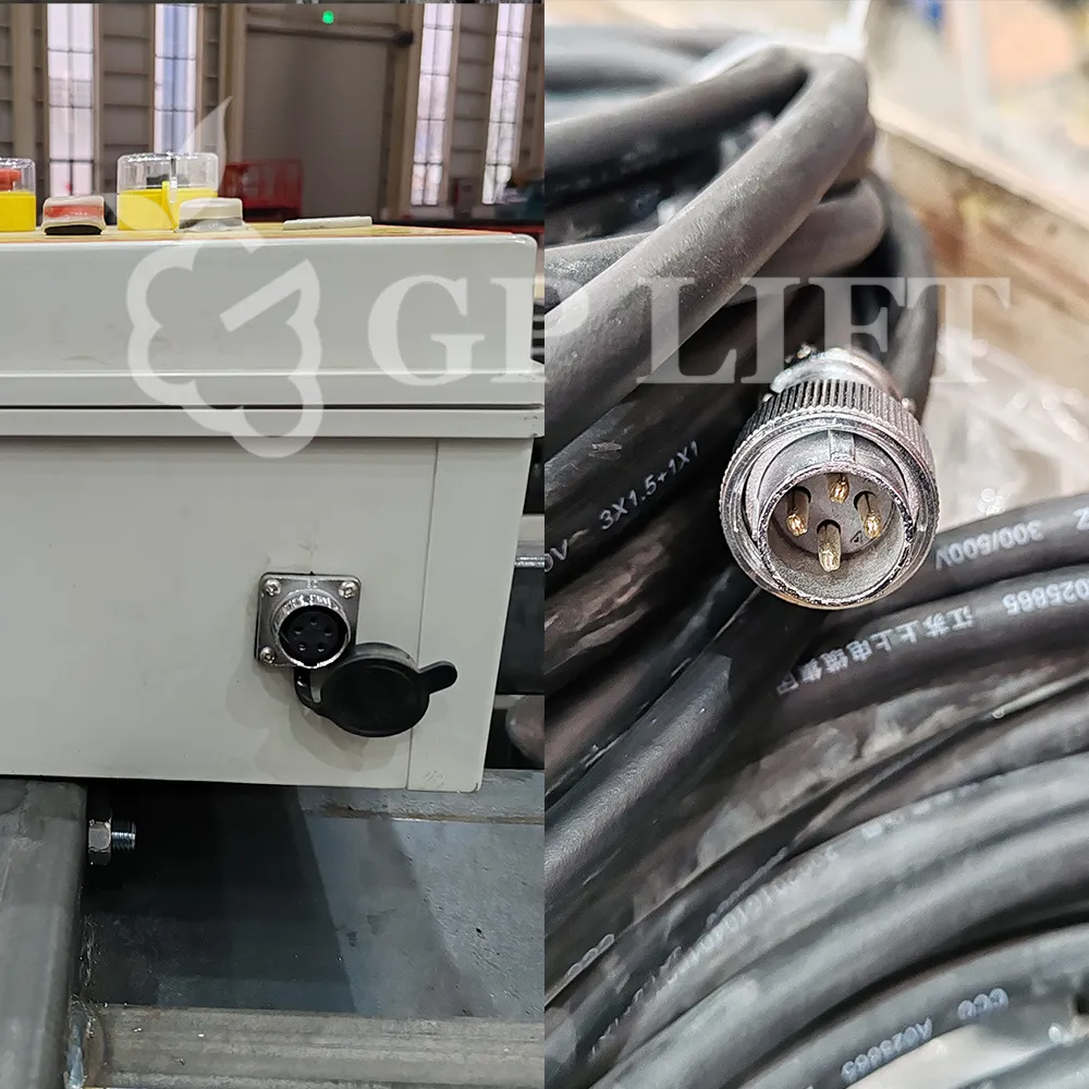 Turntable aviation plug electrical connection