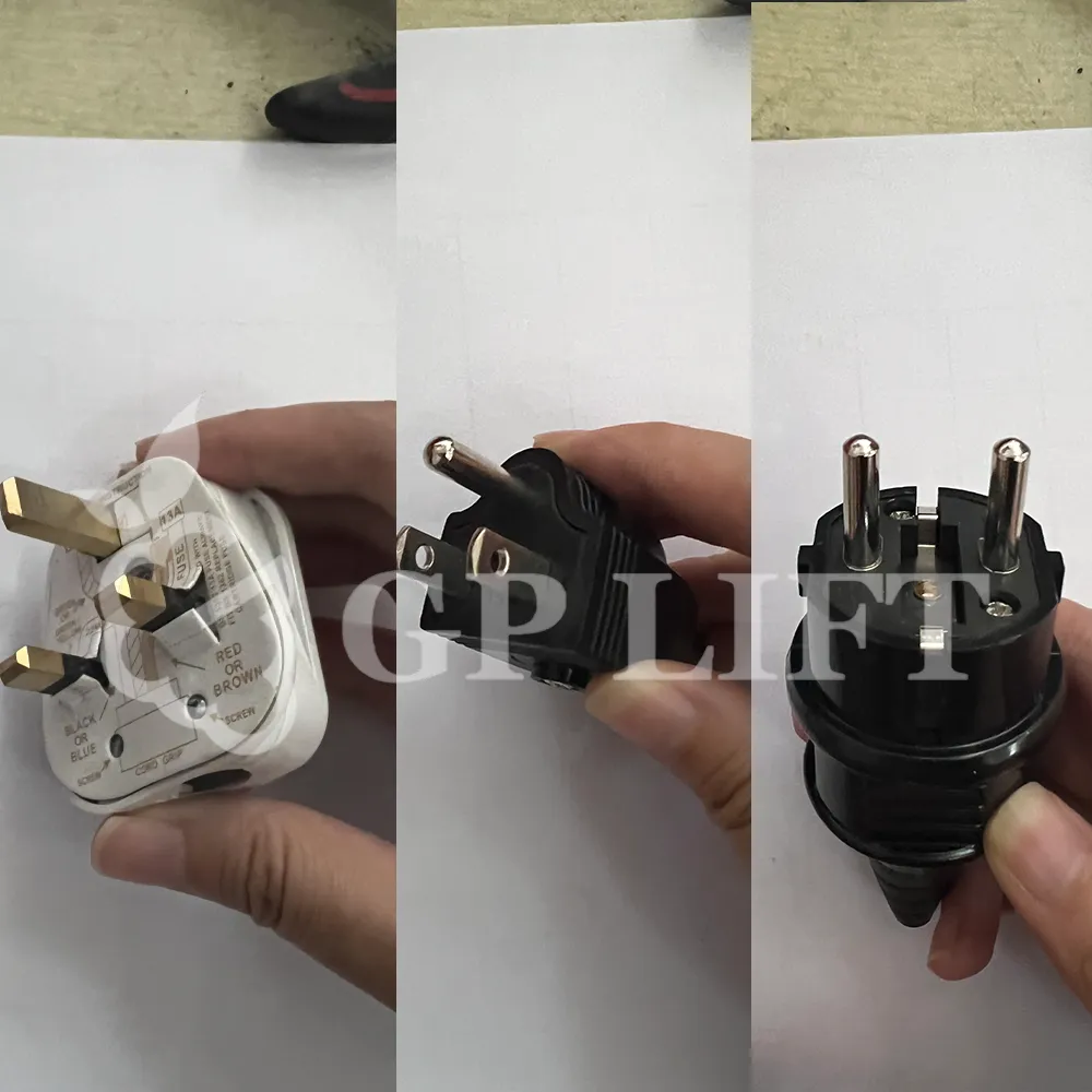 Turntable power plug options