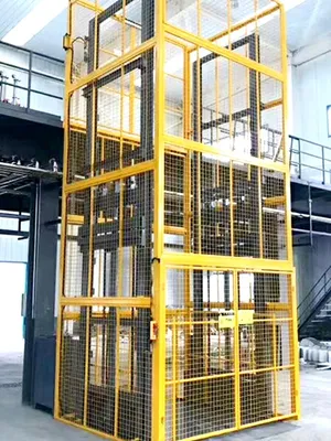 Warehouse lift cargo lift application